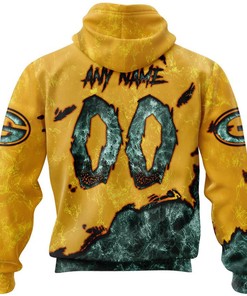 Green Bay Packers Hoodie All Over Print 3D Devil Eyes Gift For Fans