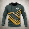 Green Bay Packers No 1 3D All Over Print Zip Up Hoodie, Ideal Gift For Fans