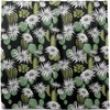Green Cactus Black Shower Curtain Modern Home Bathroom Hotel Spa Decorations Waterproof Fabric