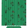 Green Forest With Cute Animals Print Shower Curtain - Feminine And Charming For A Kid'S Bathroom