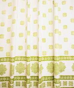 Green Geometric Gypsy Shower Curtain - Unique and Chic Bathroom Decor