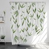 Green Life Leaves Shower Curtain - Waterproof Housewarming Bathroom Decor Gift