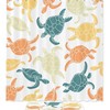 Green Orange Yellow Turtles Pattern Shower Curtain With Waterproof Fabric For Your Bathroom 