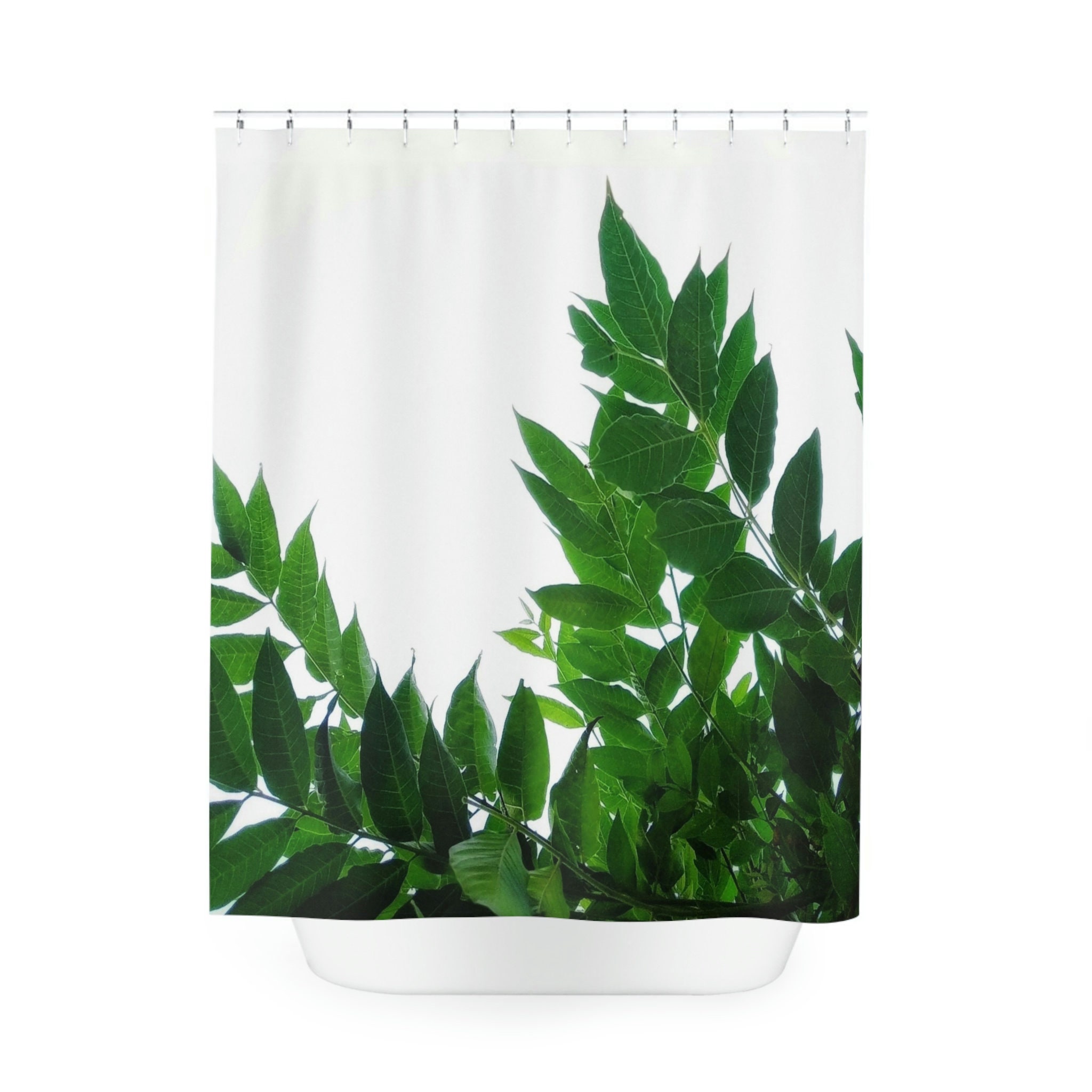 Green Plant Shower Curtain: Refresh Your Bathroom With Nature-Inspired Decor
