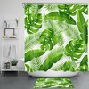 Green Plants Creative Shower Curtain - Artistic Bathroom Accessory
