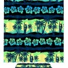 Green Sunrise Frangipani Flower Print Shower Curtain for a Peaceful Bathroom