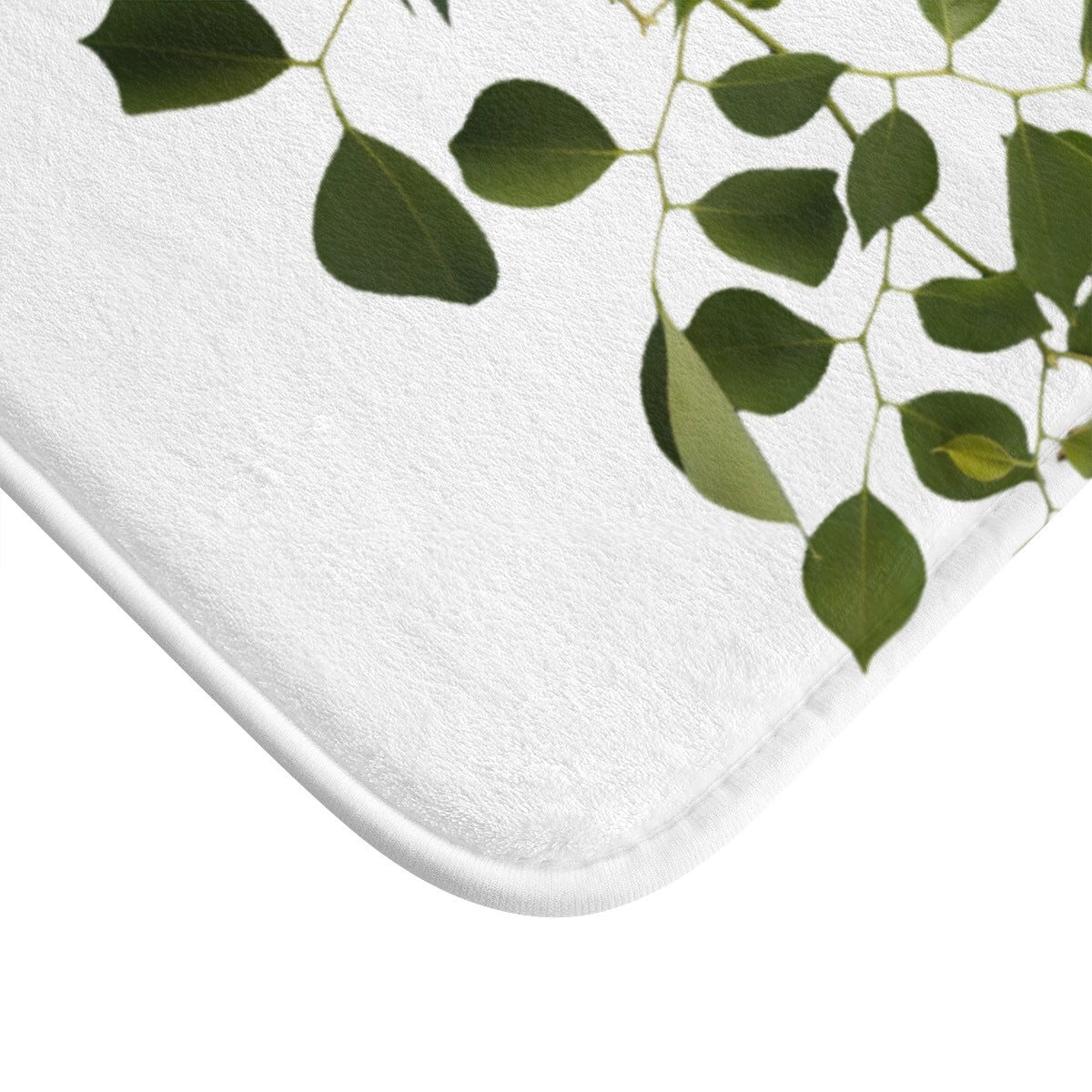 Green Vine Leaves Farmhouse Bath Set Shower Curtain For Rustic Bathroom - Image 2