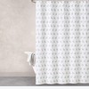 Green and Gray Llama Shower Curtain by Haus & Haven for Animal Lovers 