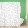 Grey Africa Giraffe Light Grey Safari Collection Shower Curtain