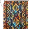 Grey Tribal Shower Curtain - Ethnic and Native American Bathroom Decor with Southwestern and Western Accents