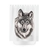 Grey Wolf Original Artwork Polyester Shower Curtain Perfect for Any Wildlife Lover's Bathroom Decor 