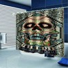 Grotesque Skull 3D Waterproof Fabric Bathroom Decoration Shower Curtain