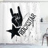 Grunge Effect Star Print Shower Curtain for a Unique and Stylish Bathroom Decor
