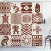 Grunge Look Frames Shower Curtain For Rustic Bathroom Decor