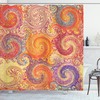 Grunge Sun Boho Figure Print Shower Curtain For Hipster Bathroom Decor