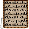 Halloween Crow Shower Curtain | Owl Theme Bathroom Decor