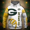 Halloween Custom Name & Number All Over Print 3D Hoodie For Fans Of Green Bay Packers