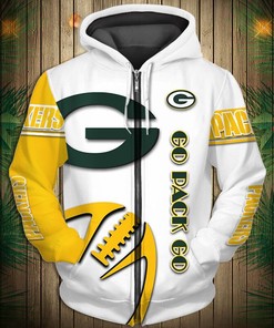 Halloween Custom Name & Number All Over Print 3D Hoodie For Fans Of Green Bay Packers