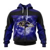 Halloween Custom Name & Number Baltimore Ravens Hoodie 3D Gifts For Fans