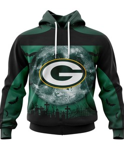 Halloween Horror Night All Over Print 3D Hoodie For Fans Of Green Bay Packers