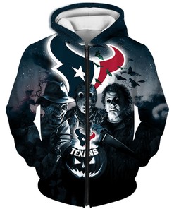 Halloween Horror Night Houston Texans Hoodie 3D With All Over Print, Ideal For Fans