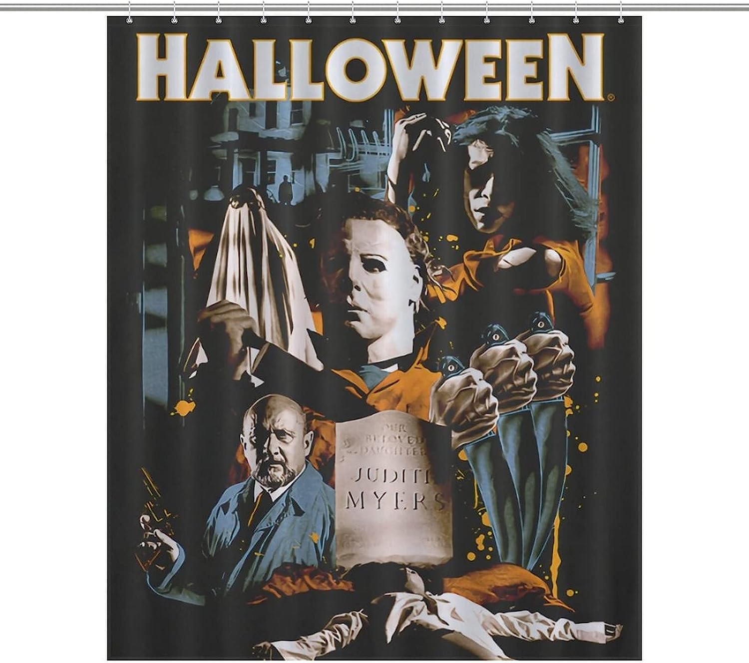 Halloween Michael Myerss Modern Style Shower Curtain For A Chic Bathroom