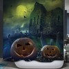 Halloween Night Printed Shower Curtain: Spooky And Festive Bathroom Decorr