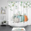 Halloween Pumpkin Shower Curtain For Fall Bathroom Decor