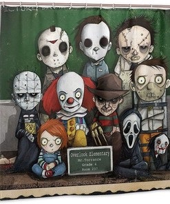 Halloween Scary Evil Killer Michael Myers Durable Shower Curtain