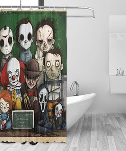 Halloween Scary Evil Killer Michael Myers Durable Shower Curtain