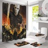 Halloween Shower Curtain With Absorbent, Waterproof Fabric For Scary Bathroom Decor