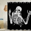 Halloween Skull Shower Curtain - Waterproof Fabric Bathroom Decoration With Bath Sets