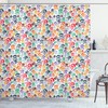 Halloween Theme Skull Print Colorful Shower Curtain For A Spooky Bathroom Decorr