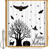 Halloween Themed Shower Curtain: Waterproof And Washable For Bathroom Decor