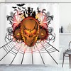 Halloween Witch Print Shower Curtain For Bathroom - Waterproof Fabric Decoration