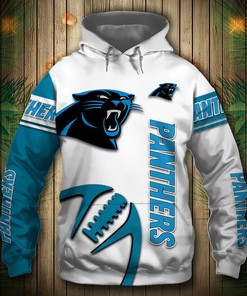 Halloween-Themed Carolina Panthers Hoodie With Custom Name & Number, Perfect Gifts For Fans