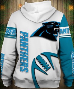Halloween-Themed Carolina Panthers Hoodie With Custom Name & Number, Perfect Gifts For Fans