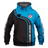 Halloween-Themed Carolina Panthers Hoodie With Horror Night Print Pullover 