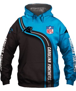 Halloween-Themed Carolina Panthers Hoodie With Horror Night Print Pullover