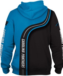 Halloween-Themed Carolina Panthers Hoodie With Horror Night Print Pullover