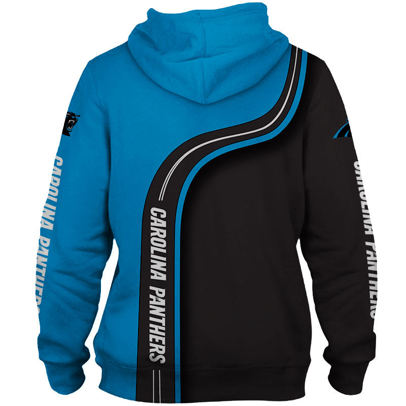 Halloween-Themed Carolina Panthers Hoodie With Horror Night Print Pullover