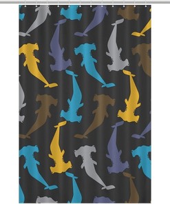Hammerhead Sharks Soft Bathroom Shower Curtain - Lightweight Cloth Bath Decoration