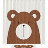 Hand Drawn Bear Design Waterproof Shower Curtain for Your Bathroom