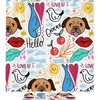 Hand Drawn Cartoon Dogs Shower Curtain - Waterproof Fabric Bathroom Decoration