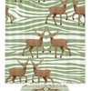 Hand Drawn Deer Shower Curtain - Waterproof Fabric Bathroom Decoration