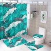 Hand Drawn Dolphin Shower Curtain for Bathroom - Unique Shower Curtain Decor for Nature Lovers