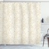 Hand Drawn Floral Botanical Leaf Shower Curtain