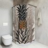 Hand-Drawn Plants Greenhouse Botanical Print Shower Curtain