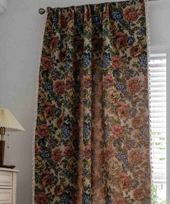 Handmade Boho Blackout Curtains With Floral For A Cozy Bedroom Or Living Room 