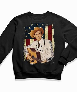 Hank Williams Retro Flag Country Music Tee - Perfect for Fans of American Music